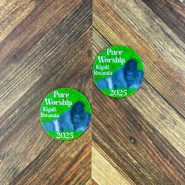 JW Special Convention 2025 Kigali Rwanda Pure Worship Waterproof Sticker Convention Gift