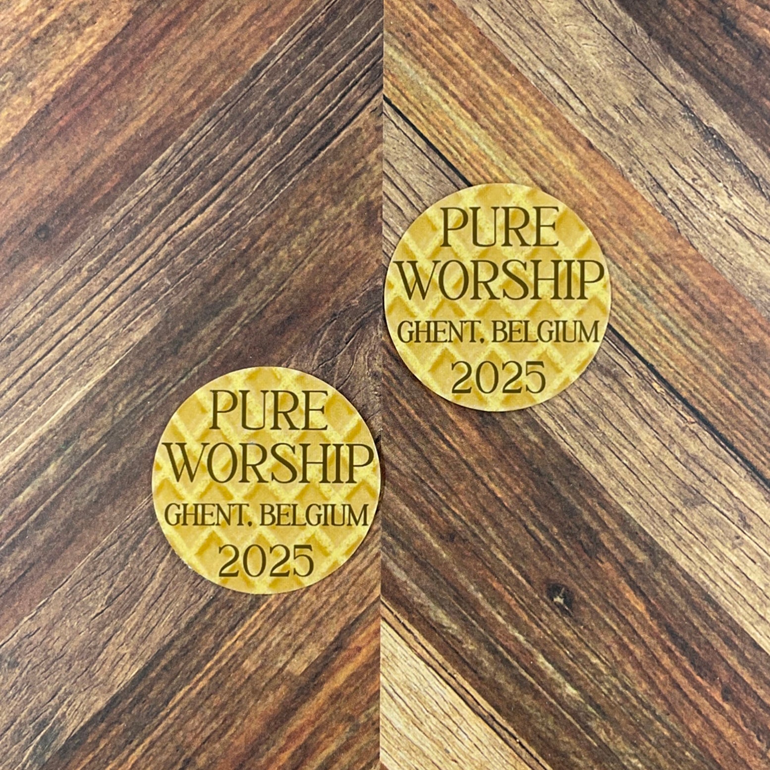 JW Special Convention 2025 Ghent Belgium Pure Worship Waterproof Sticker Convention Gift