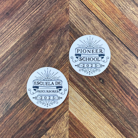 JW Stickers - Pioneer School 2025 - Waterproof Sticker or Ultra Thin Magnet