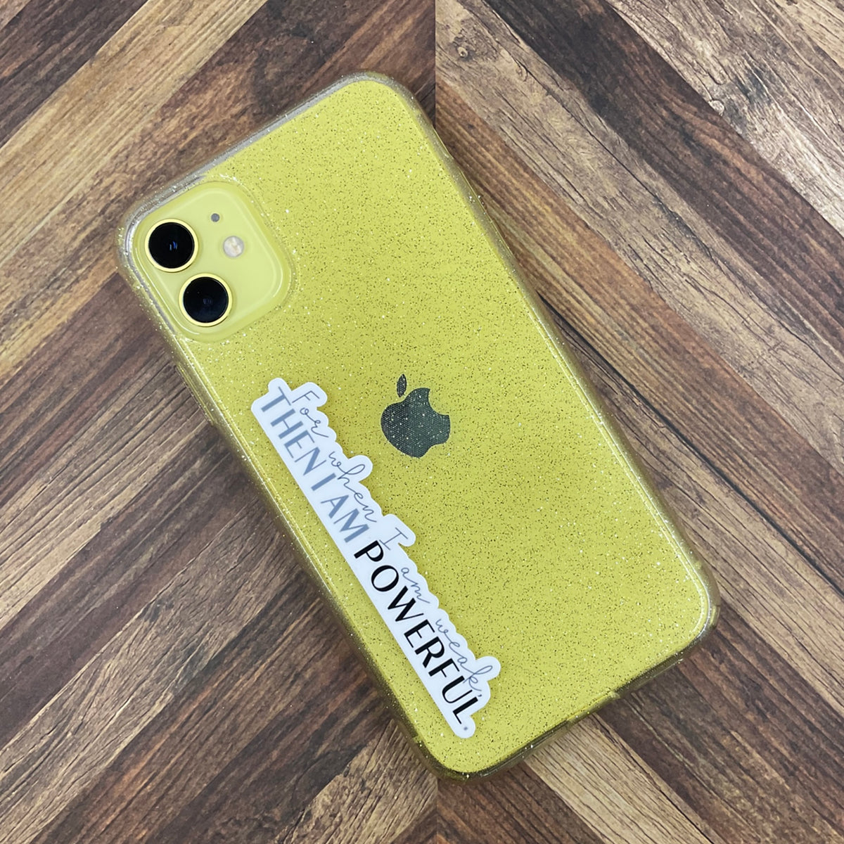 JW Stickers - For When I Am Weak Then I Am Powerful - Waterproof ...