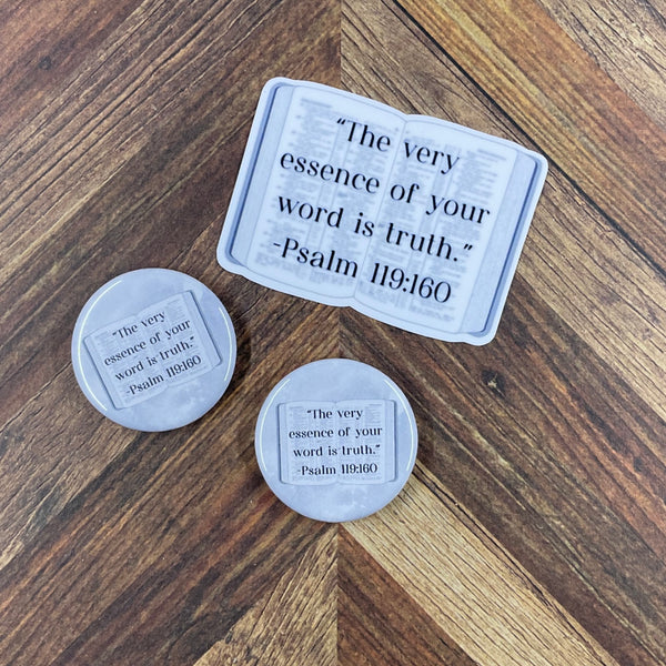 JW Stickers - The Very Essence of Your Word Is Truth - Waterproof Sticker or Ultra Thin Magnet
