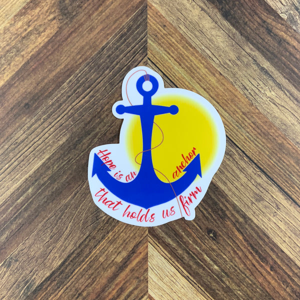 JW Stickers - Hope is an Anchor - Waterproof Sticker or Ultra Thin Magnet