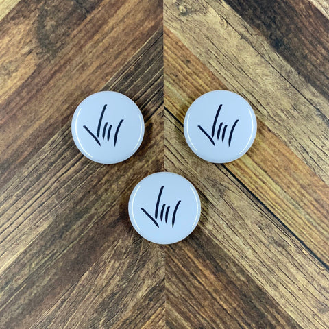 JW Magnets or Pins - ASL I Love You - 1.25" Buttons