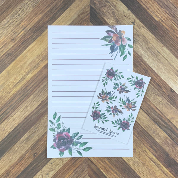 JW Stickers - Autumn Floral Stickers for Letter Writing