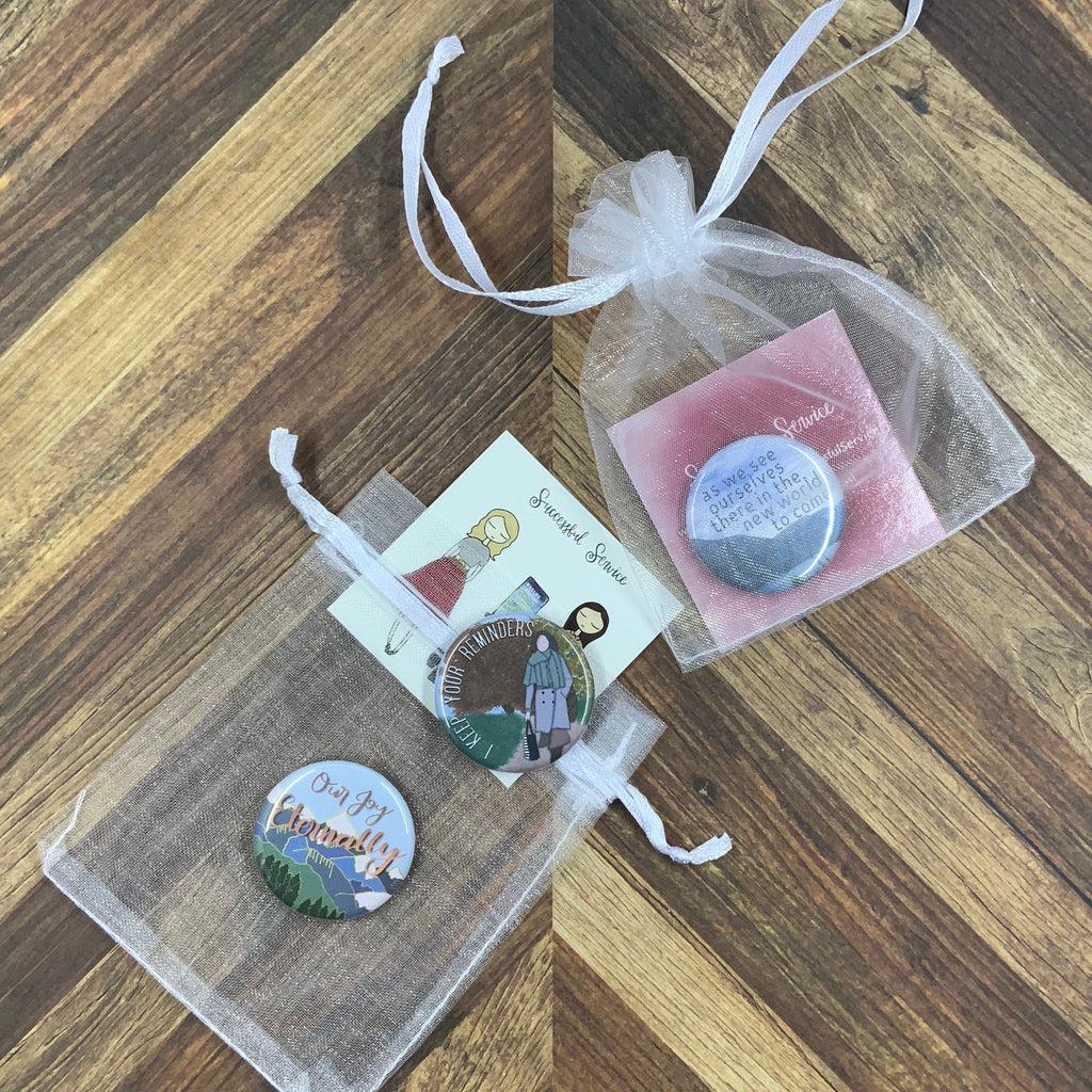 JW Gift Set - 3 Button Pins or Magnets